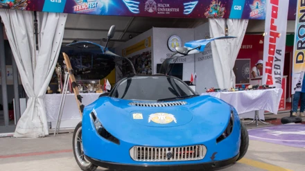 Selçuk Üniversitesinin hidromobil aracı “Kürşat” büyük beğeni topladı